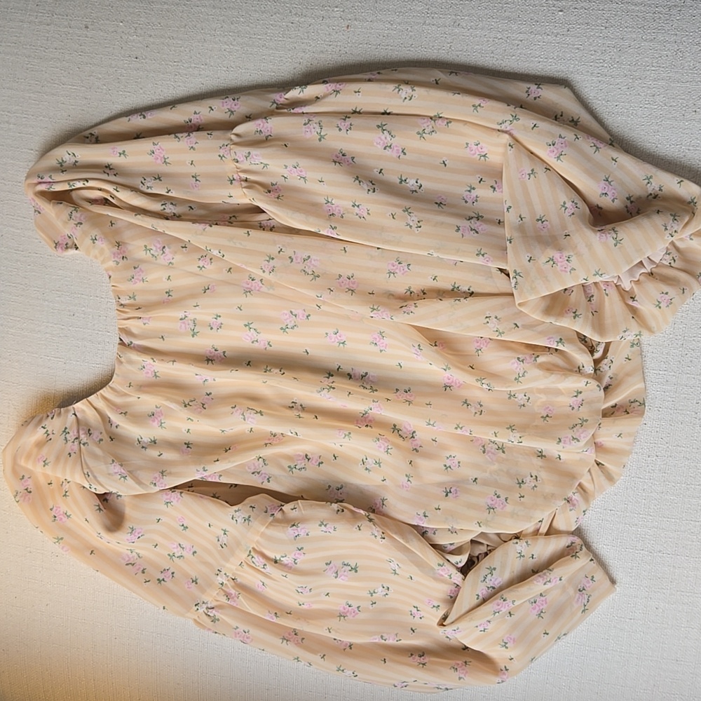 Gianni Bini Floral Striped Top